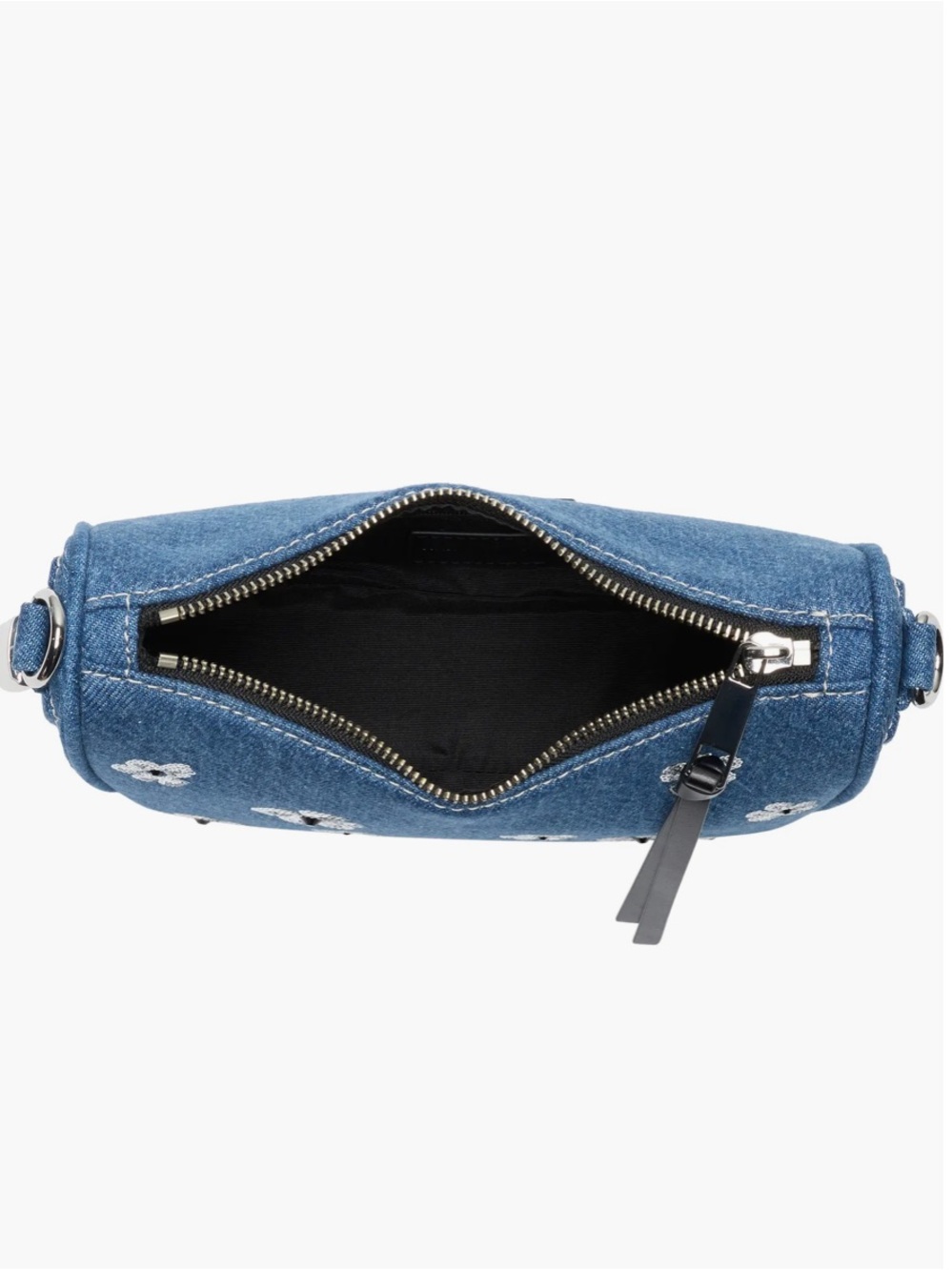 Marc Jacobs Blue Sequin Floral Denim Shoulder Bag NWT - Picture 5 of 7